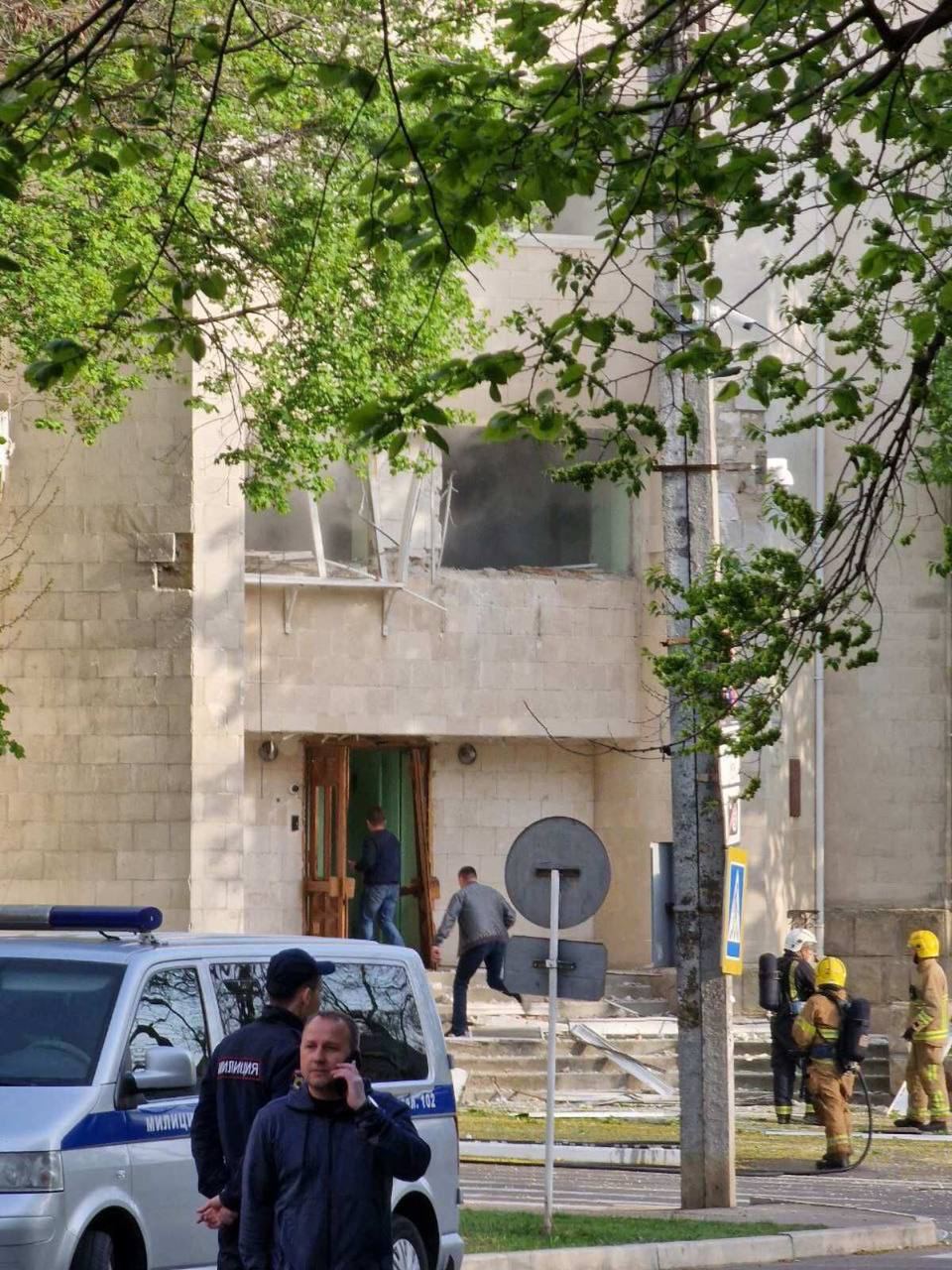 Bombs in the Ministry of State Security building in Tiraspol