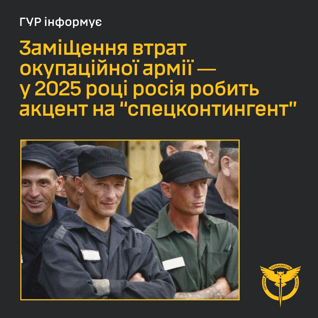 Ukraine’s Defence Intelligence reports Russia’s 2025 focus on ‘special contingent’ for troop replacement