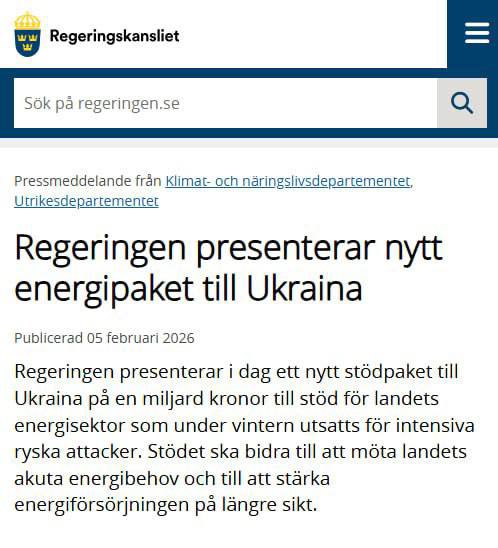 Sweden announces new €100M aid package for Ukraine
