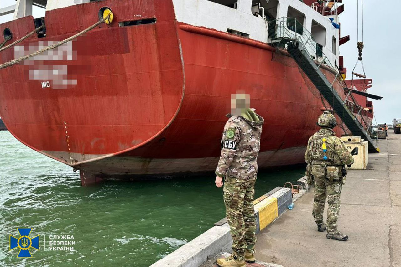 Ukraine detains Russian shadow fleet vessel illegally exporting Crimea’s agricultural products.