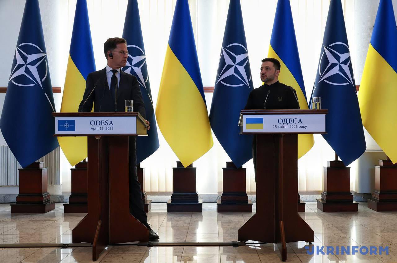 Zelensky, Rutte Discuss Air Defense in Odesa