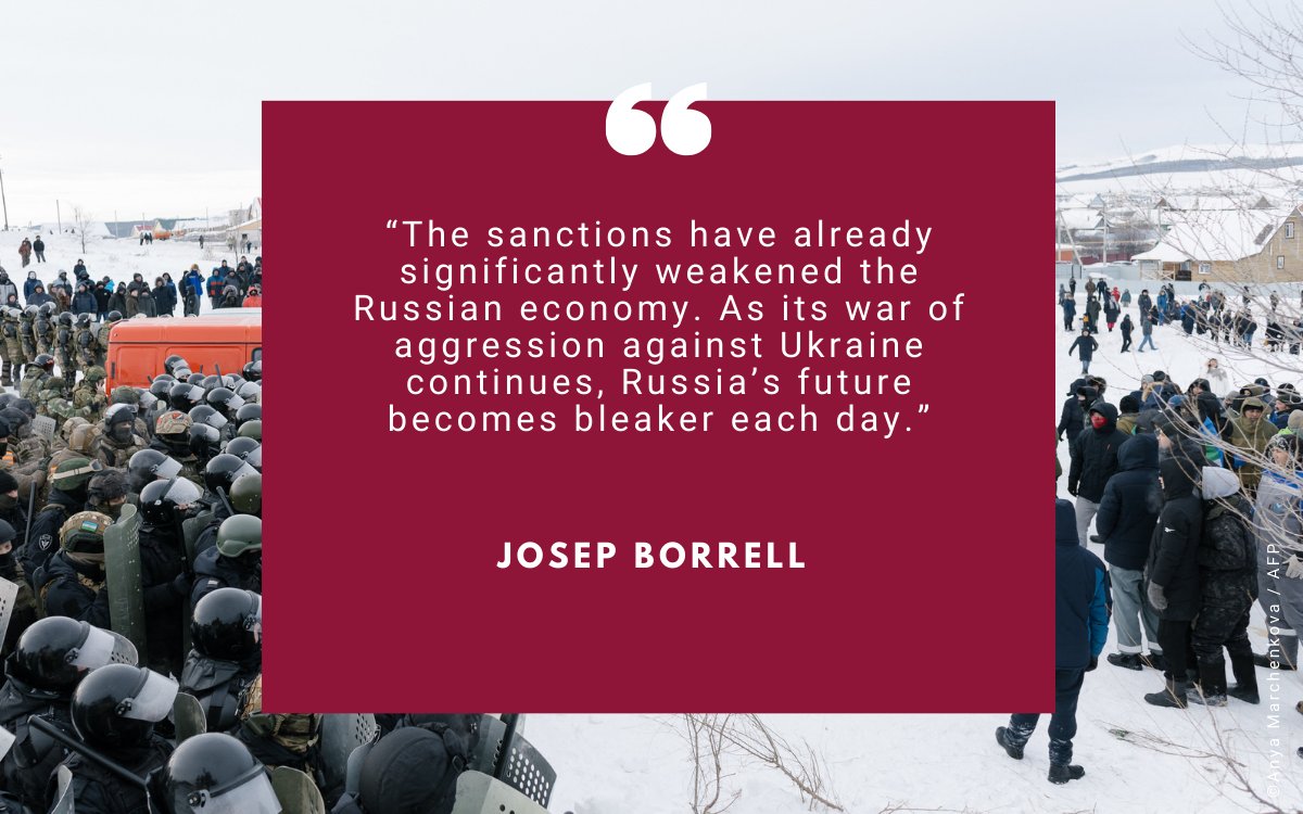 Russia weakened by Western sanctions