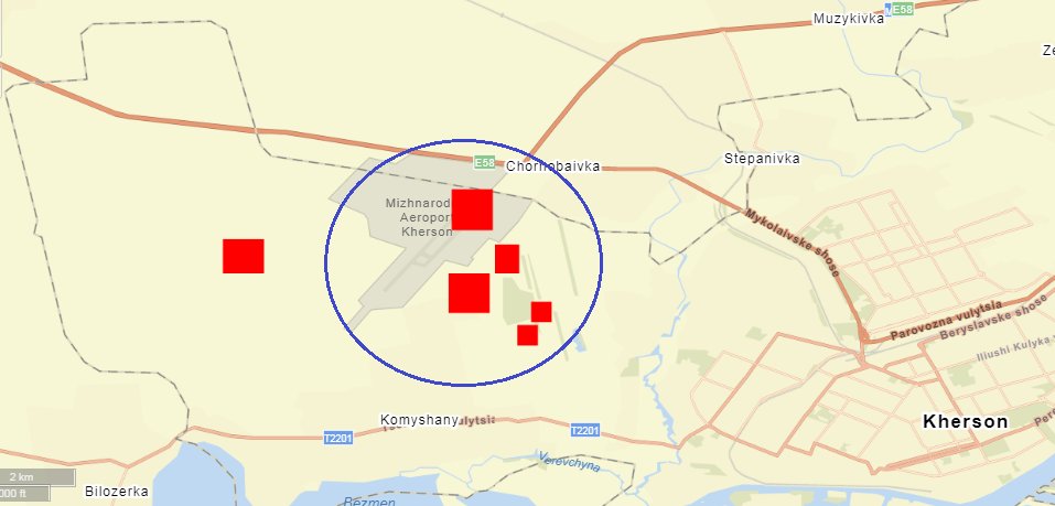 Kherson. Chornobaivka 26 times. Strike on the Orc base.