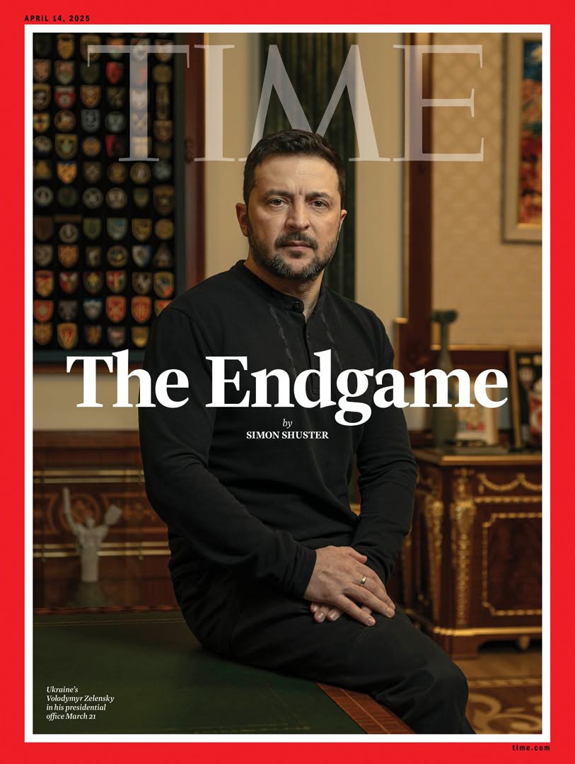 Zelensky on Time cover over Trump feud