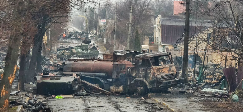 Inhabitant of Bucha: Ammunition Explosions After Bayraktar Strike