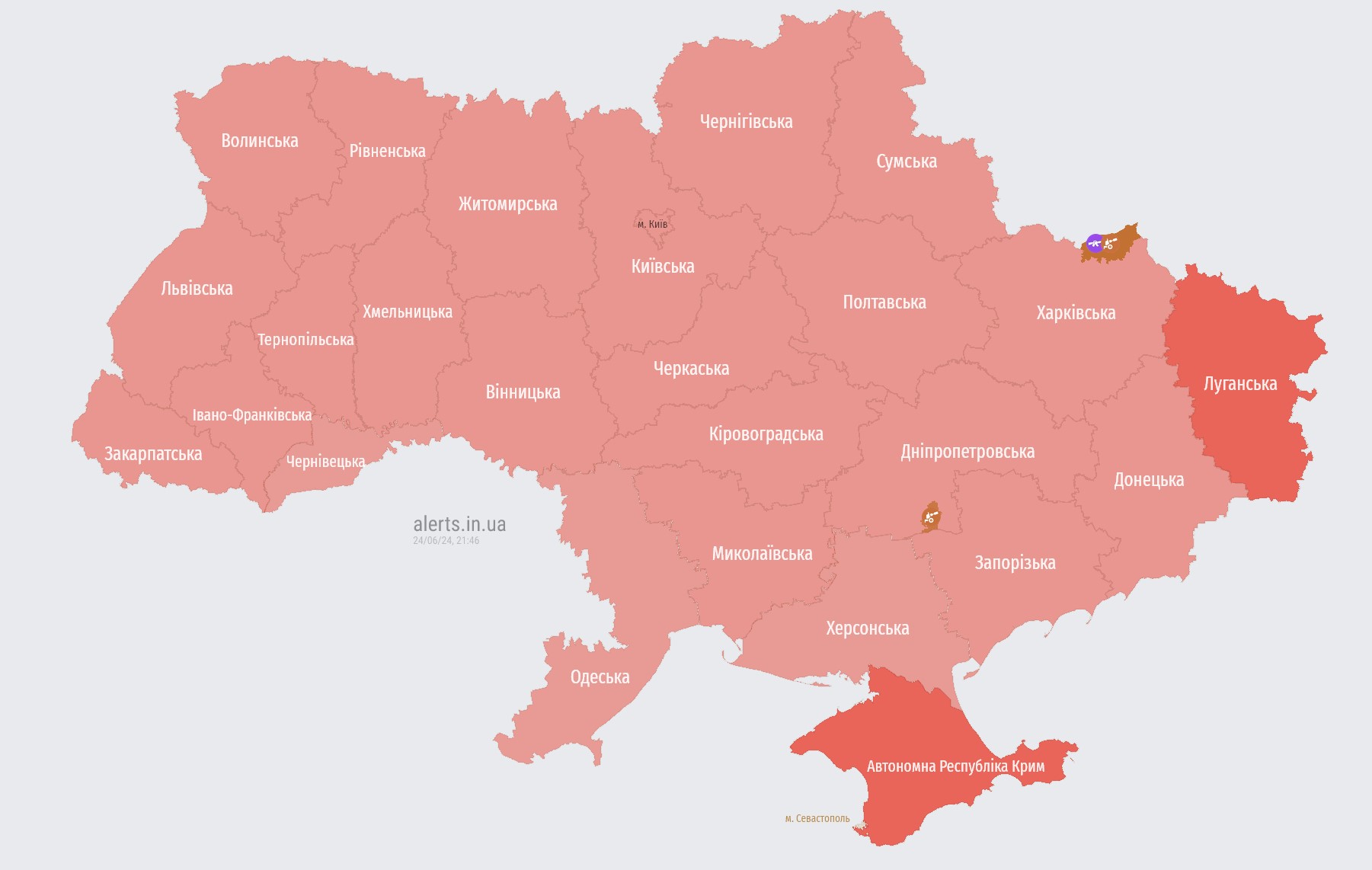 All of Ukraine faces missile threat