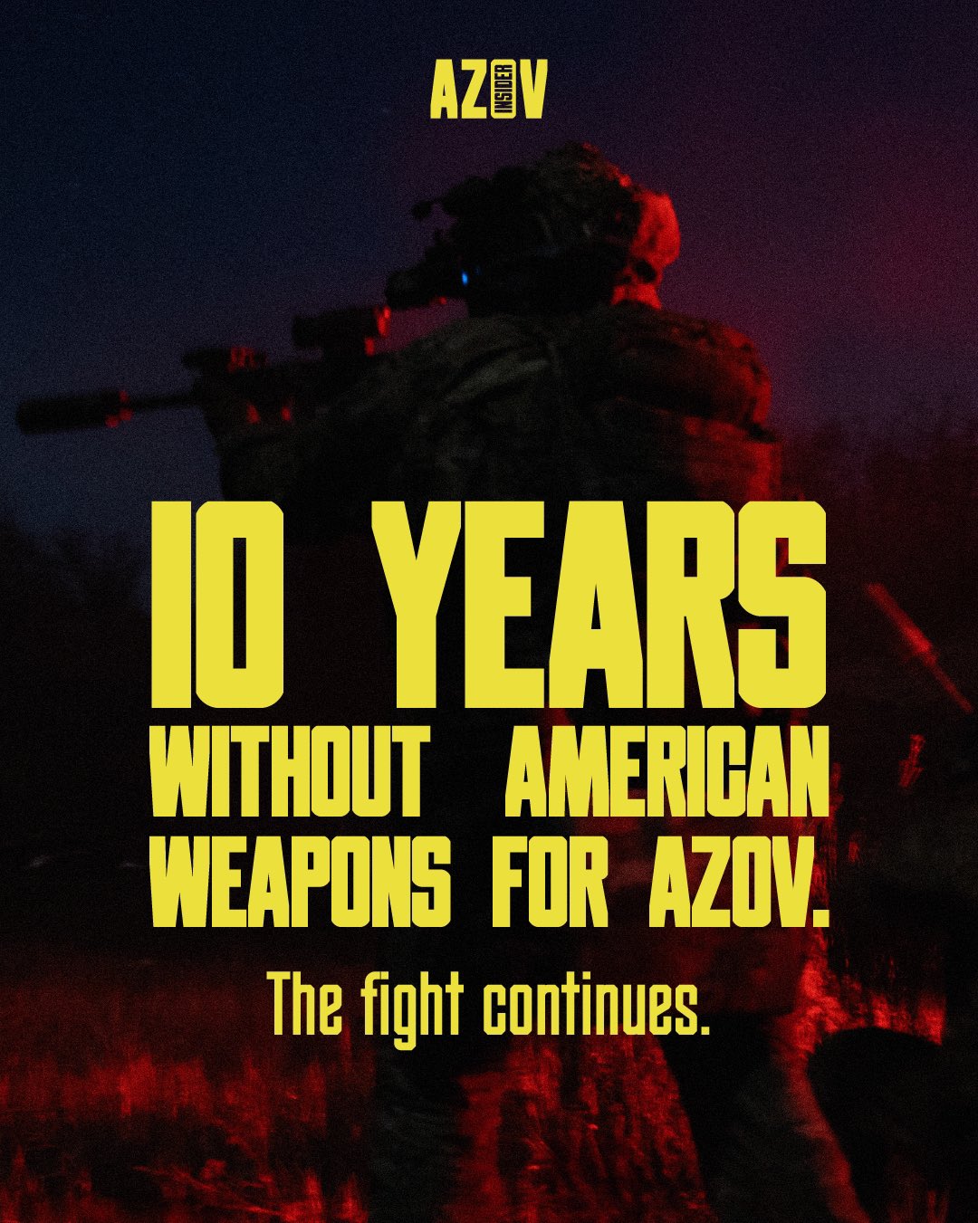 Support for Ukraine defenders with Azov hashtag