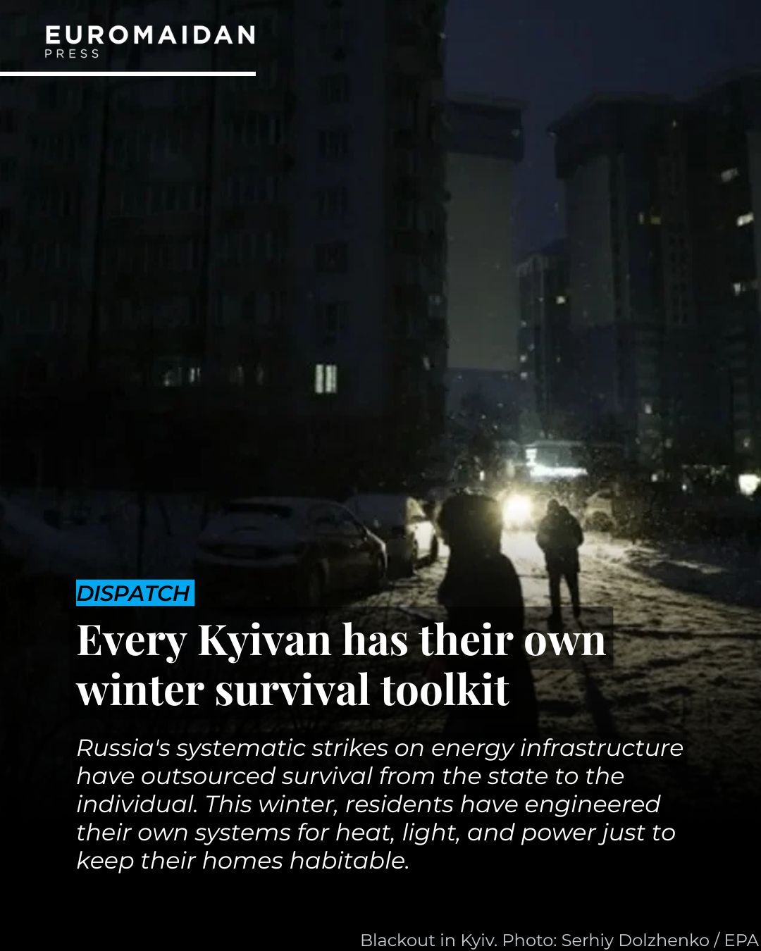 Kyiv’s survival toolkit: power stations, headlamps, and bricks for winter resilience.