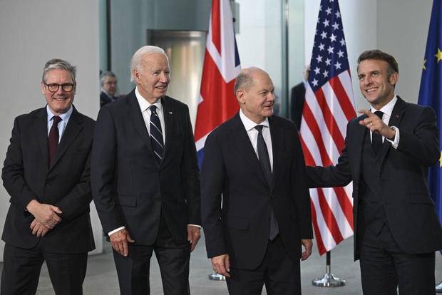 President, chancellor and President Macron vow to support Ukraine
