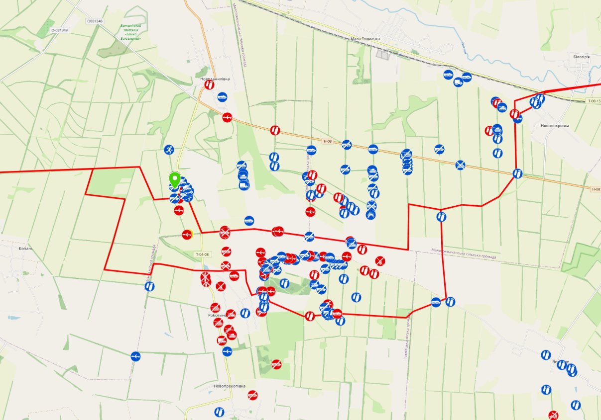 Link to geoconfirmed.org/ukraine, a war documentation resource