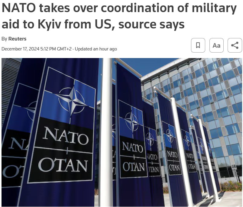 NATO takes over Ukraine military aid coordination from US