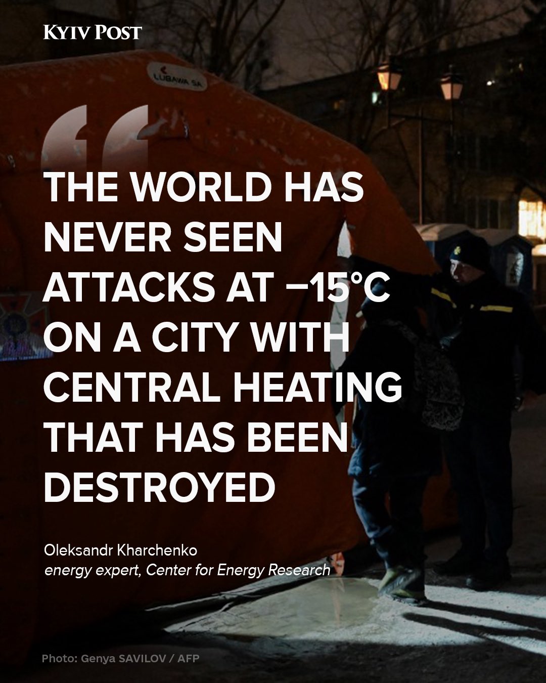 Attacks on Kyiv’s heat networks