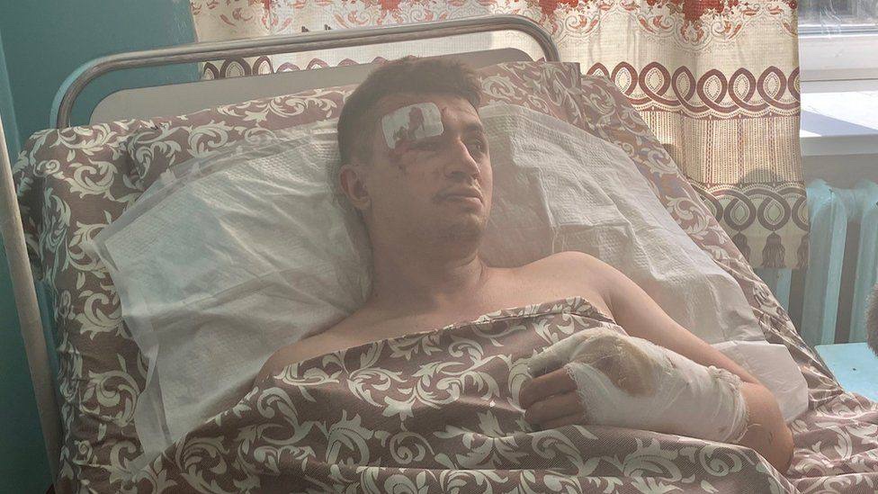 Maksym at electronics store before Kremenchuk attack