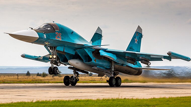 Russian Su-34 fighter bomber shot down in Kursk region