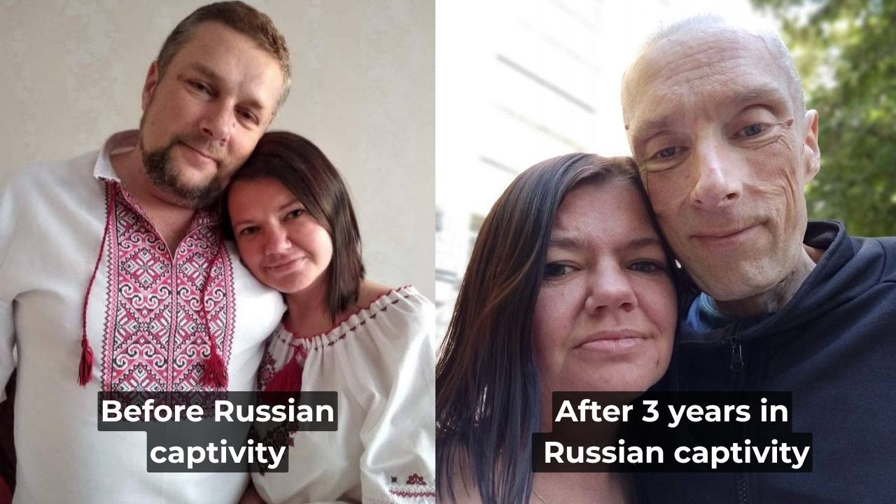 Before and after three years of Russian captivity