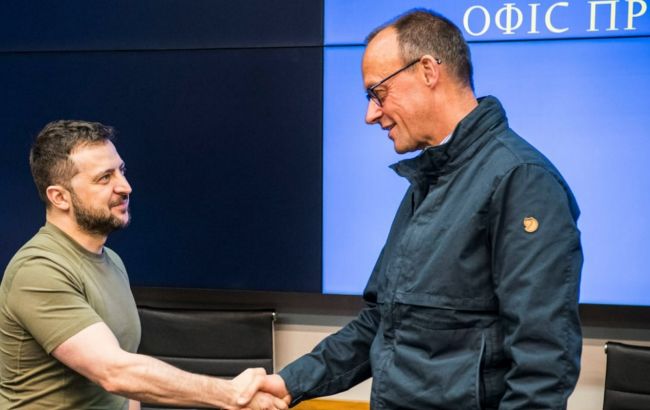 Zelensky meets German opposition leader Merz