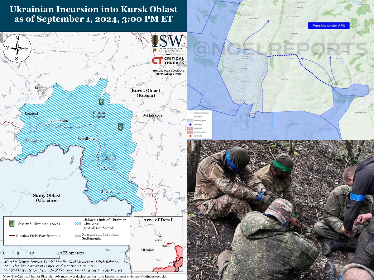 Day 28 — Capturing villages north of Malaya Lokhnya and Russian prisoners