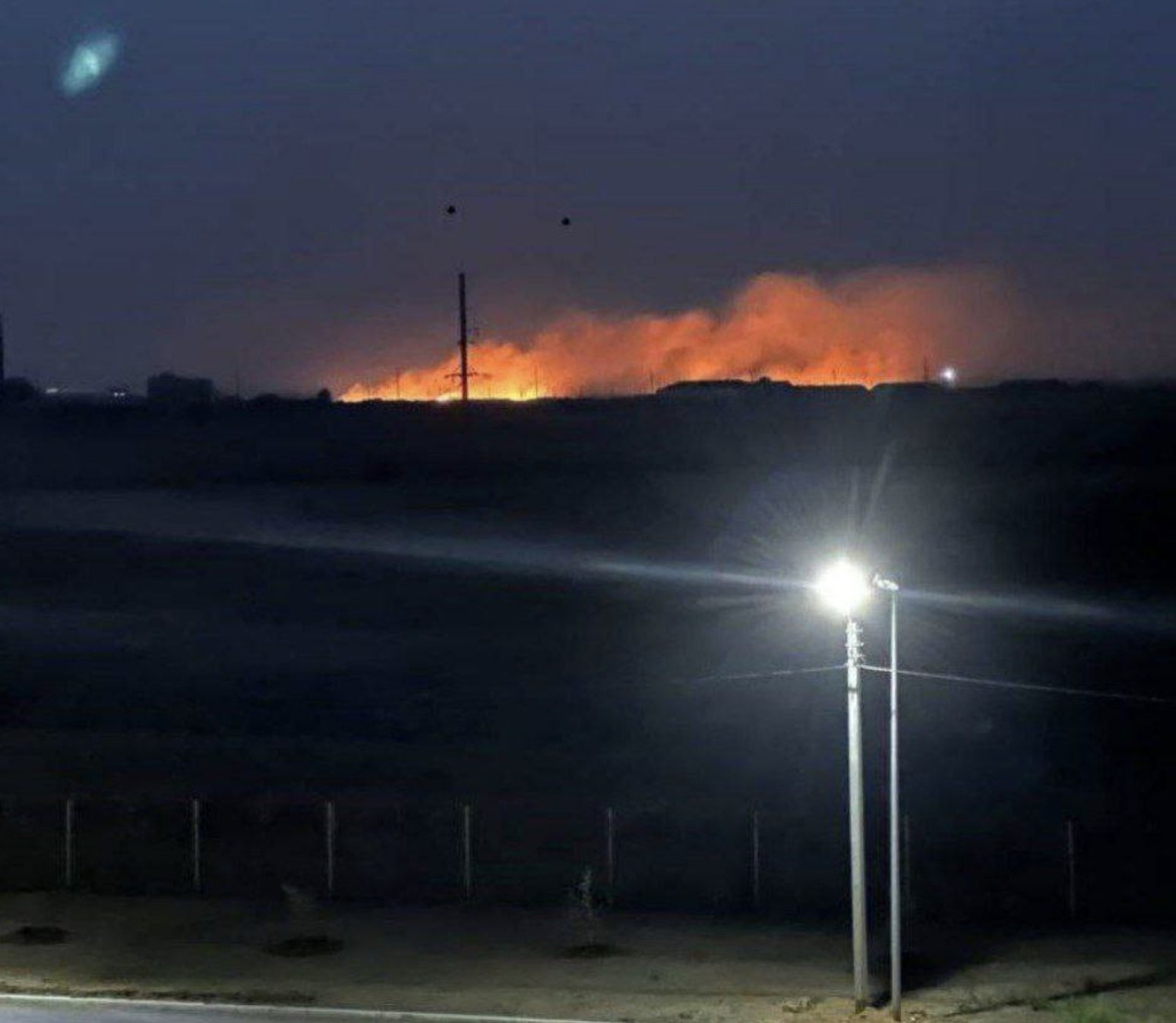 Ukrainian drone attack hits Russian airbase near Marinovka