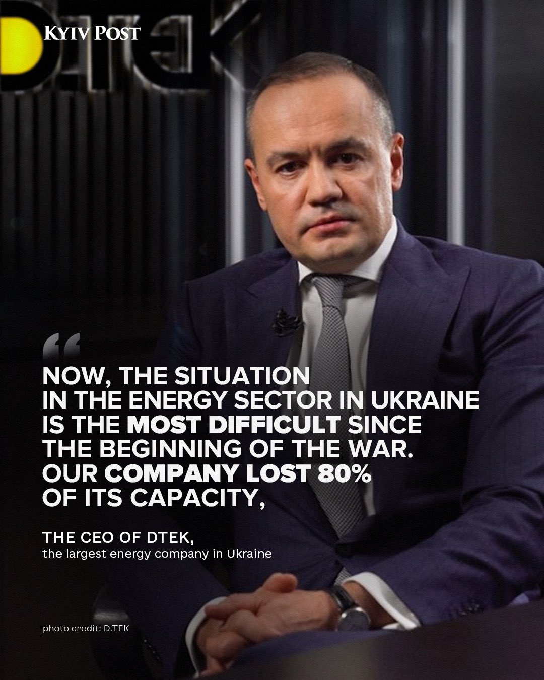 Ukraine’s energy sector faces worst crisis; DTEK loses 80% capacity