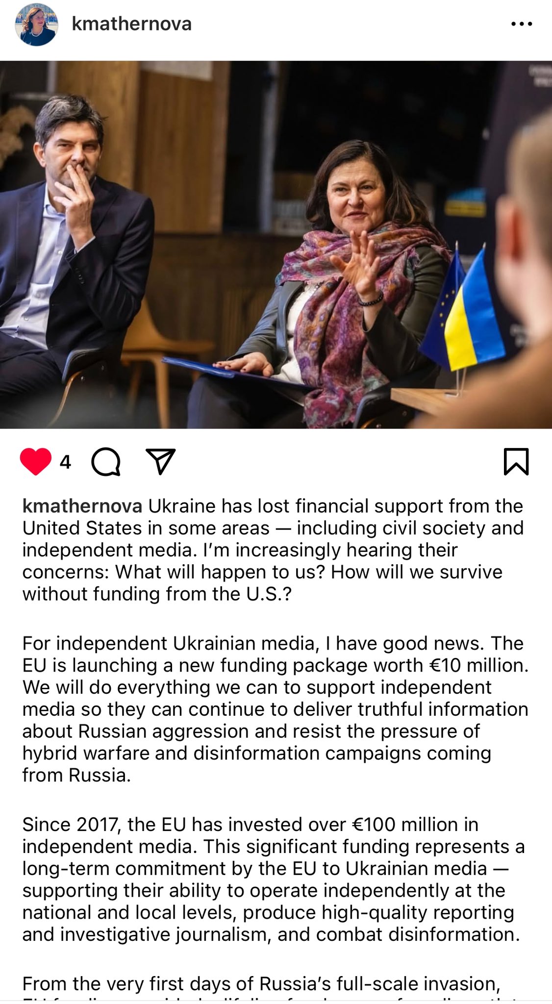 EU launches €10M package for independent Ukrainian media