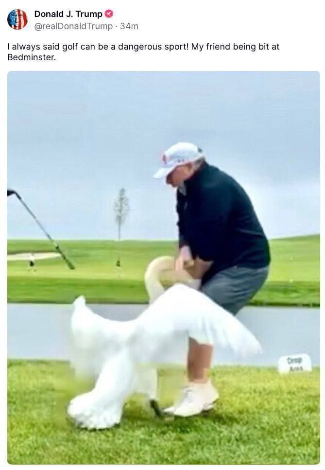 Trump golfs while Putin kills Ukrainian children