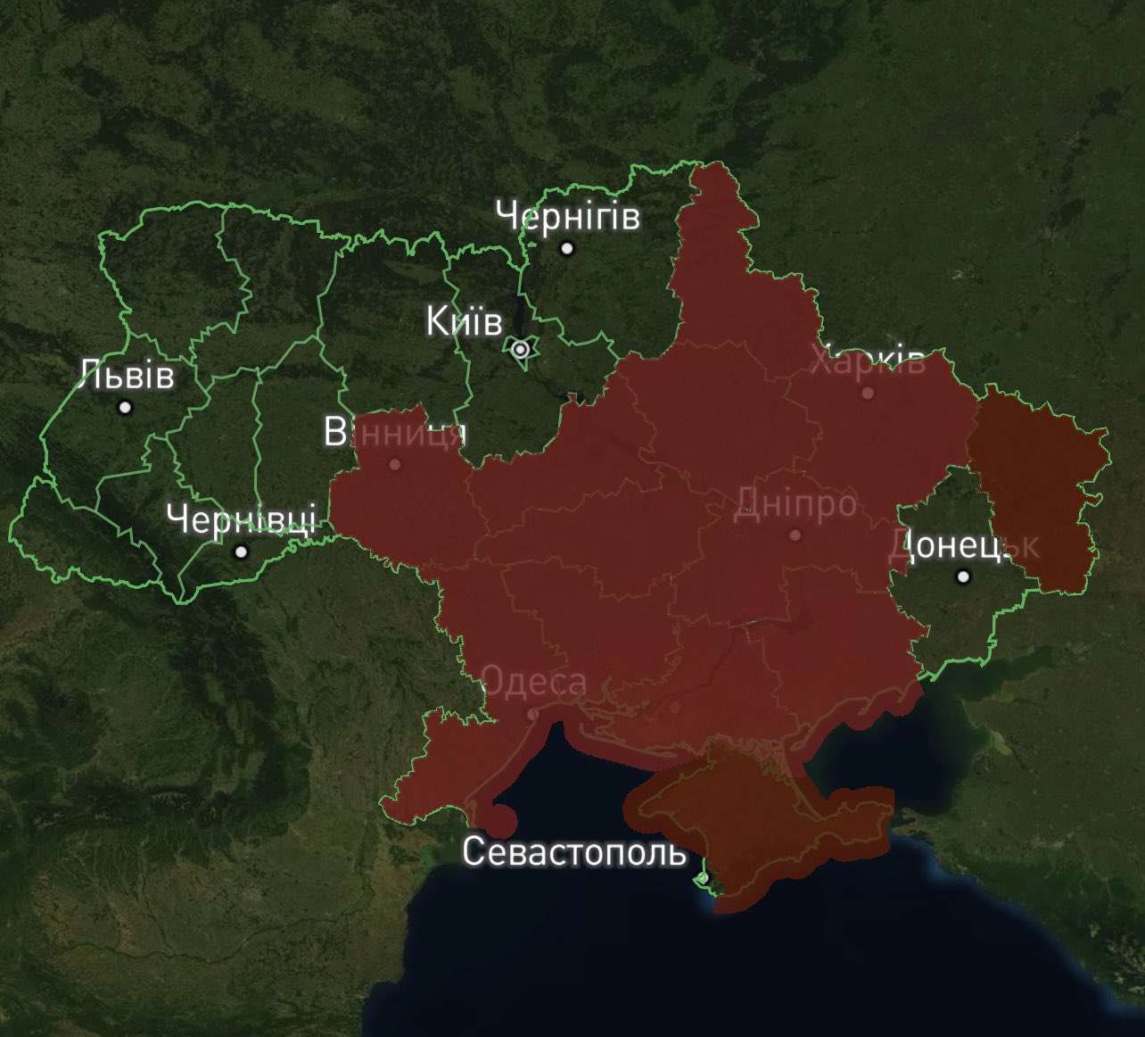Russian missiles fired from Crimea at Ukraine
