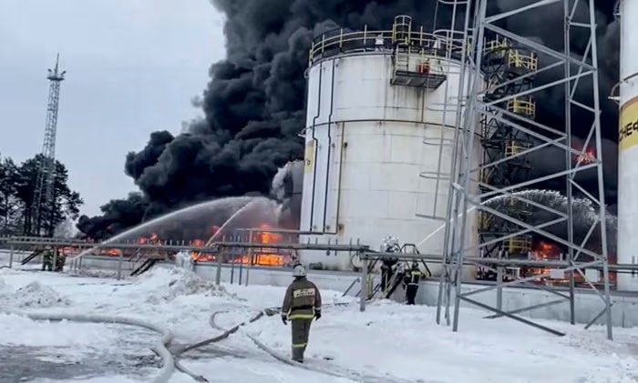 Russian Refinery Attacked, Operations Halted