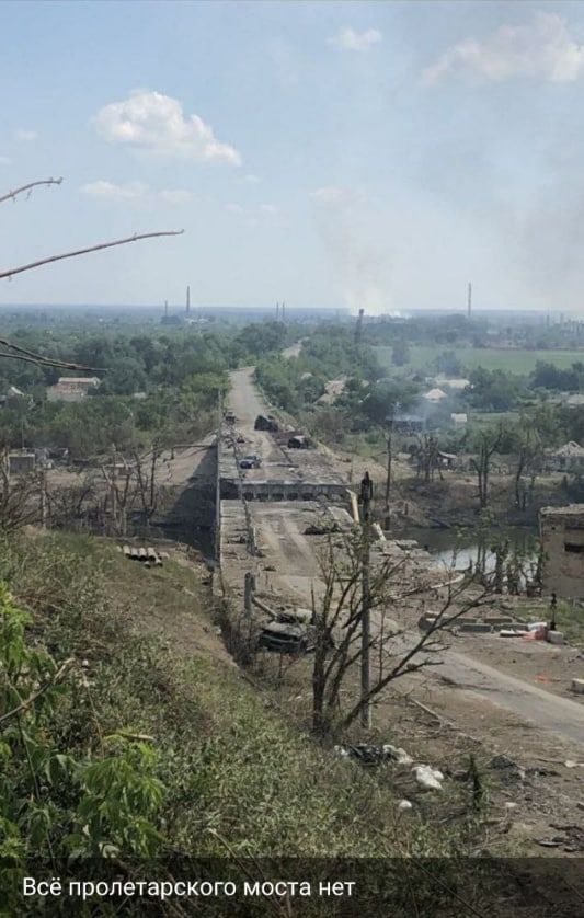 GeoConfirmed: Another bridge between Severodonetsk and Lysychansk destroyed