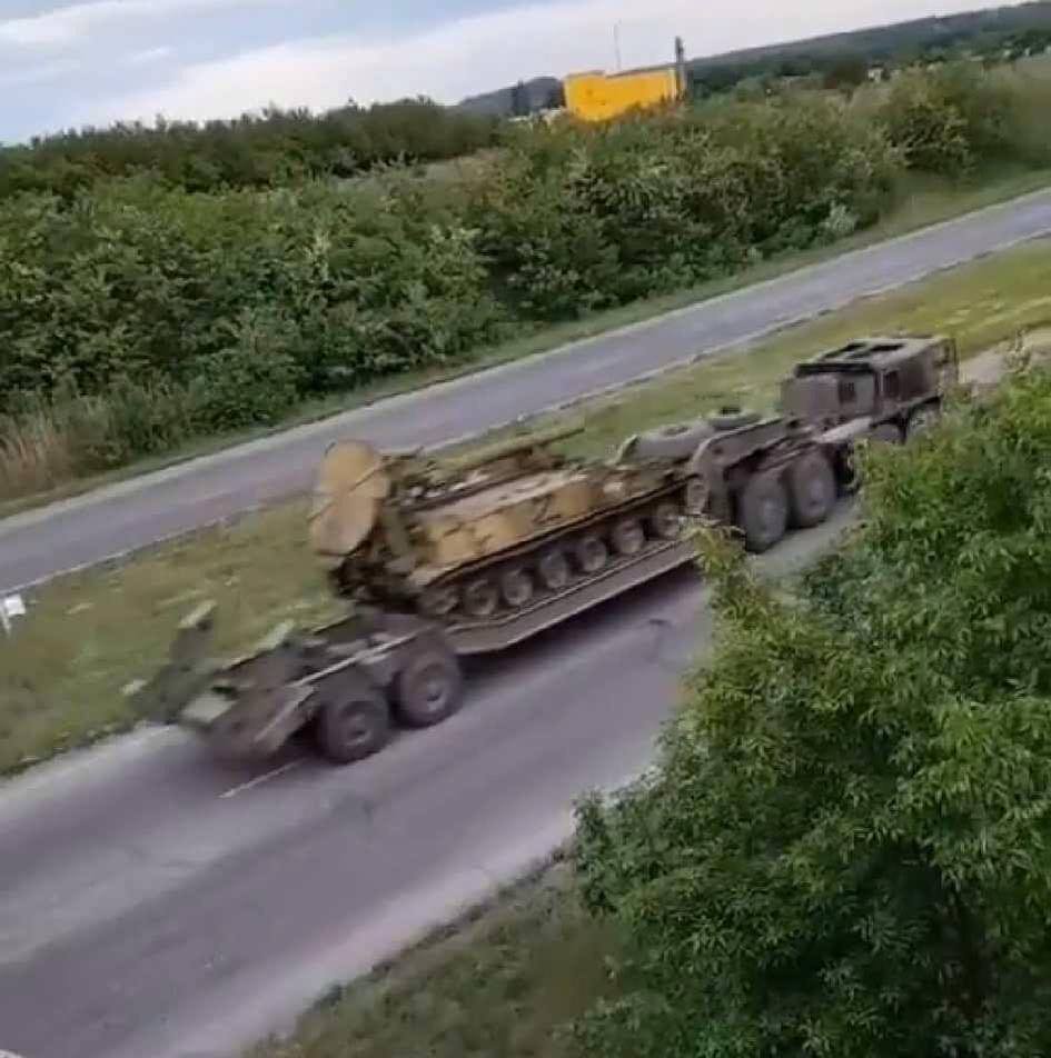 Three 240mm Tulips moving from Mariupol to Avdiivka