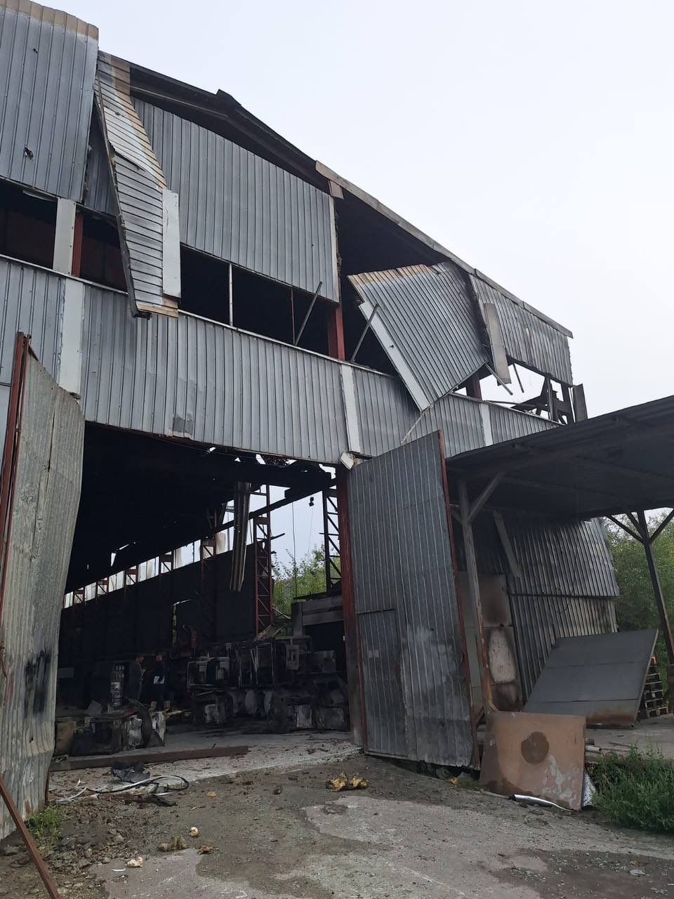 Russia attacked Lviv with missiles and drones, debris hit a civilian warehouse