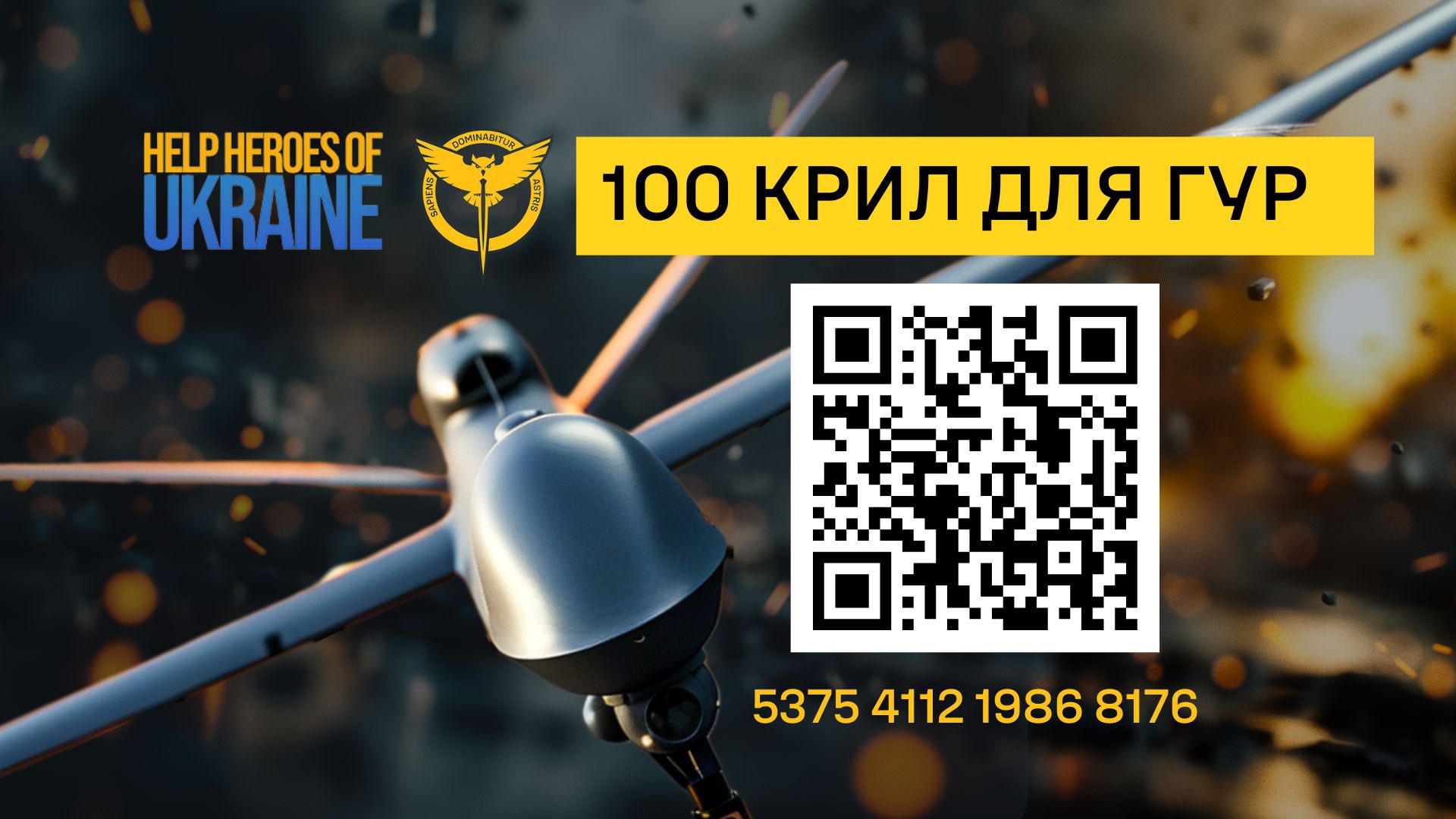 Global Campaign to Fund Attack Drones for Ukraine’s Military Intelligence