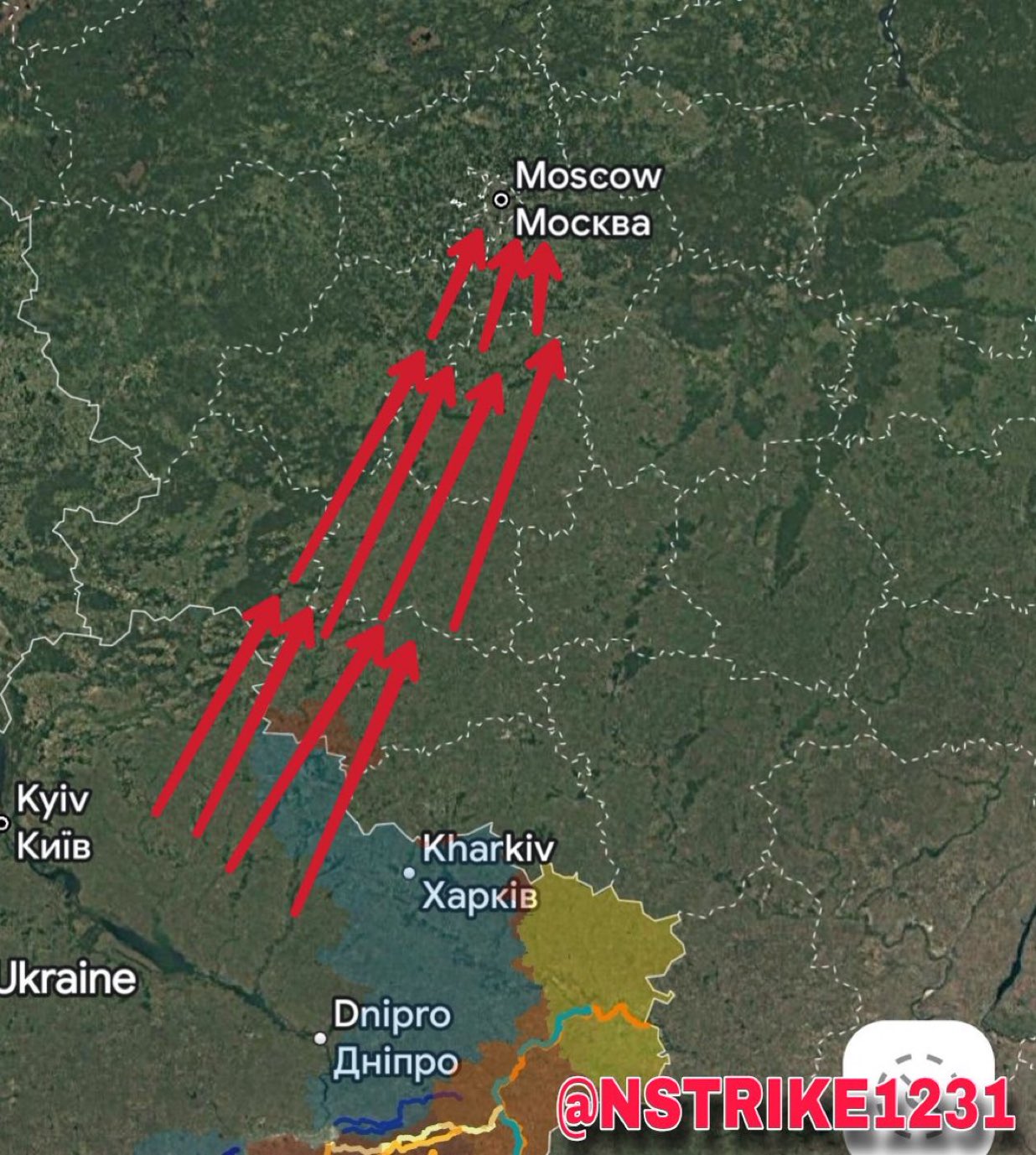 Ukrainian drones strike Moscow region