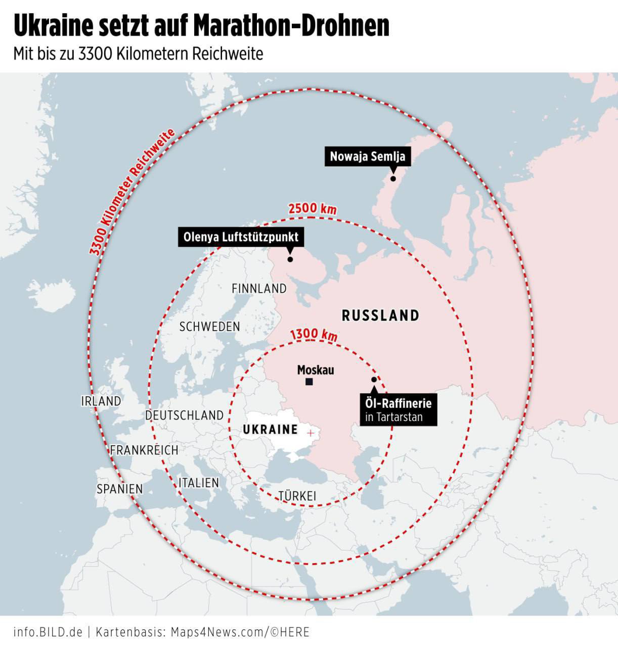 Ukraine to receive drones with 2,500 km range