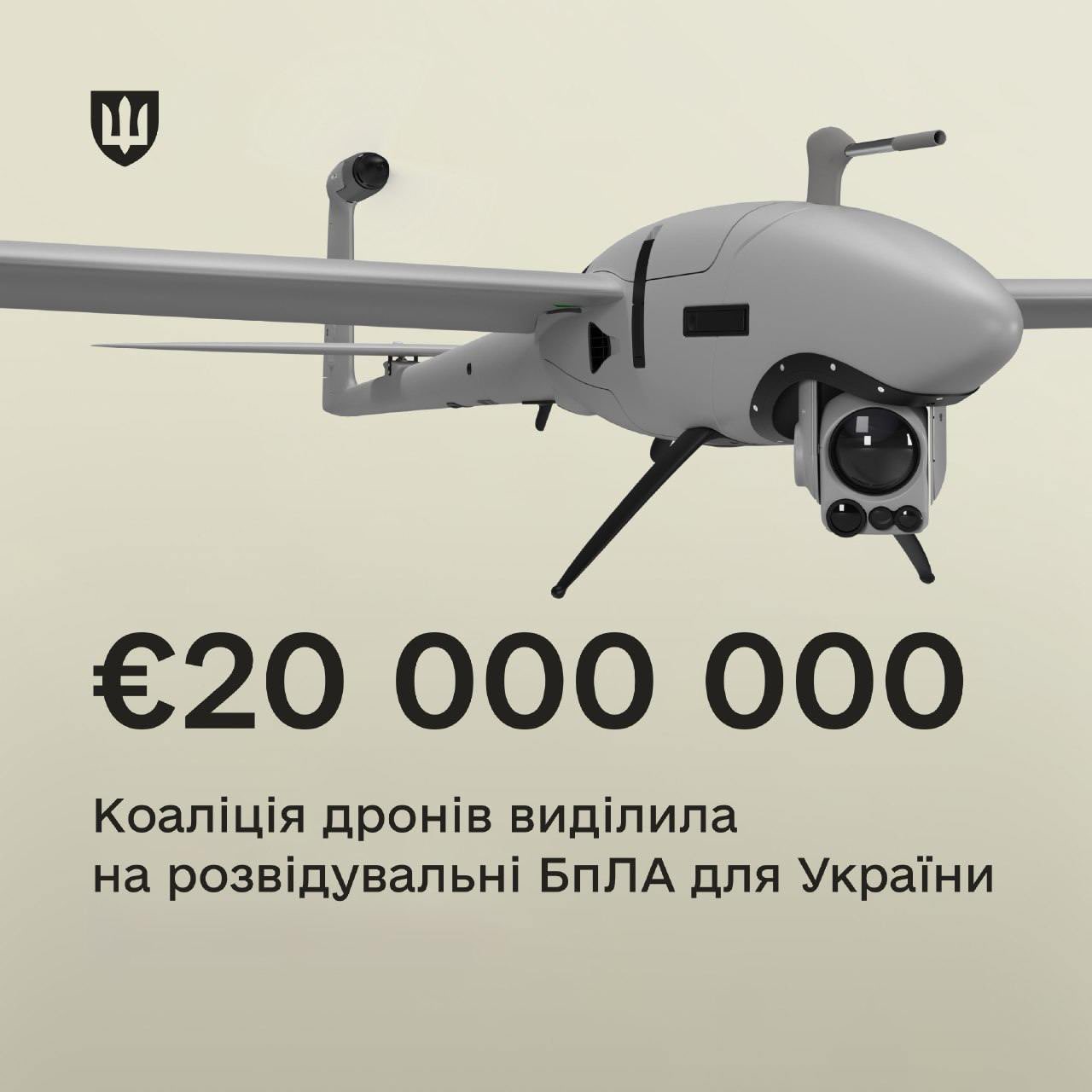 Drone coalition allocates €20M for UAVs