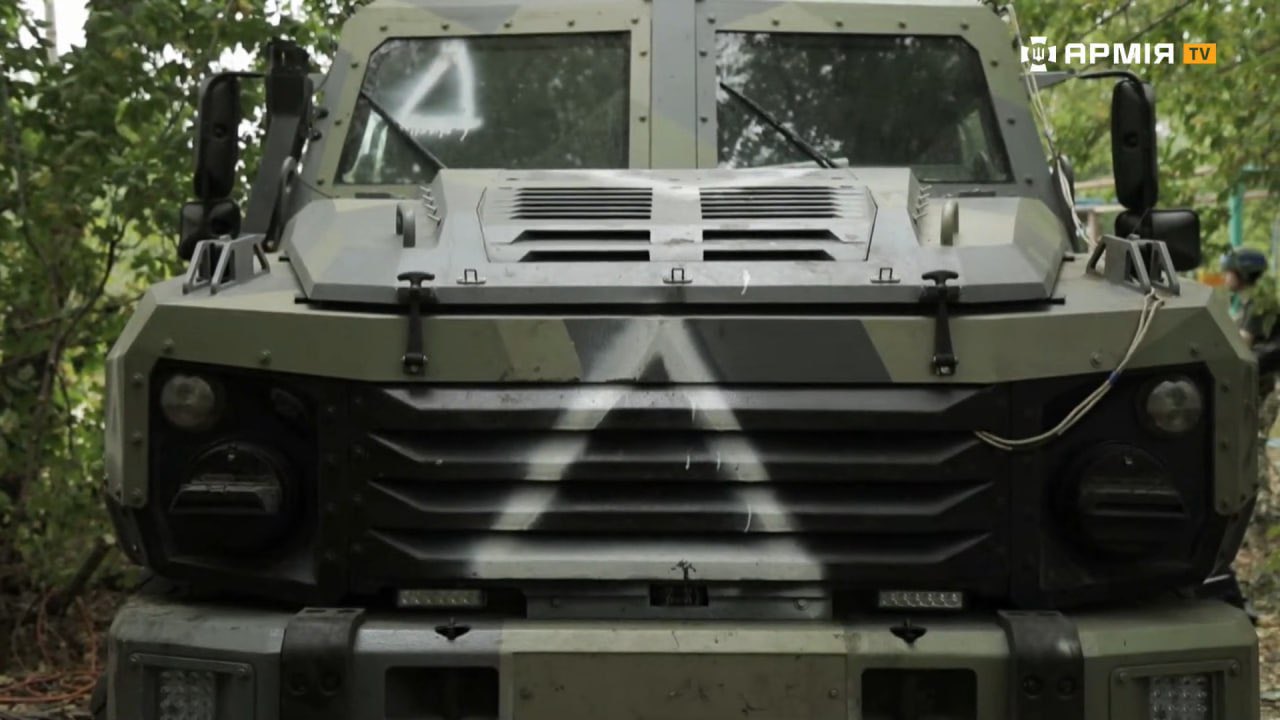 First captured Russian BTR ‘Buran’ in 61st Brigade
