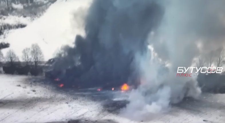 Destruction of T-80UM2 and Drozd-2 near Bilky