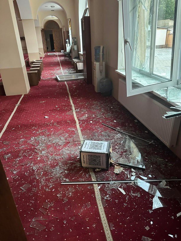 Kyiv’s main mosque damaged in attack