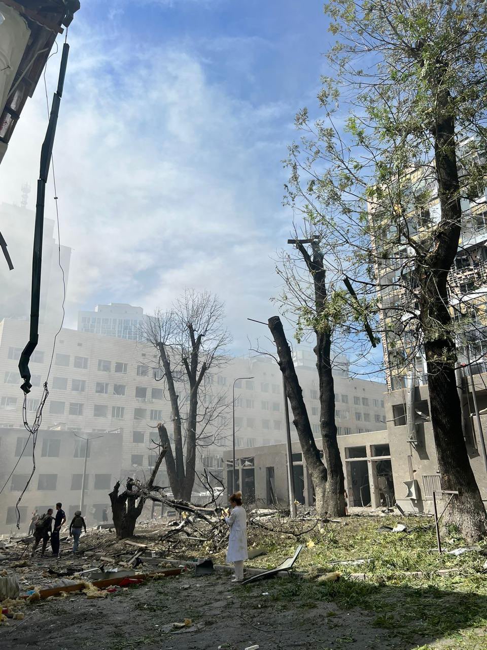 Massive Russian missile attack damages children’s hospital in Ukraine