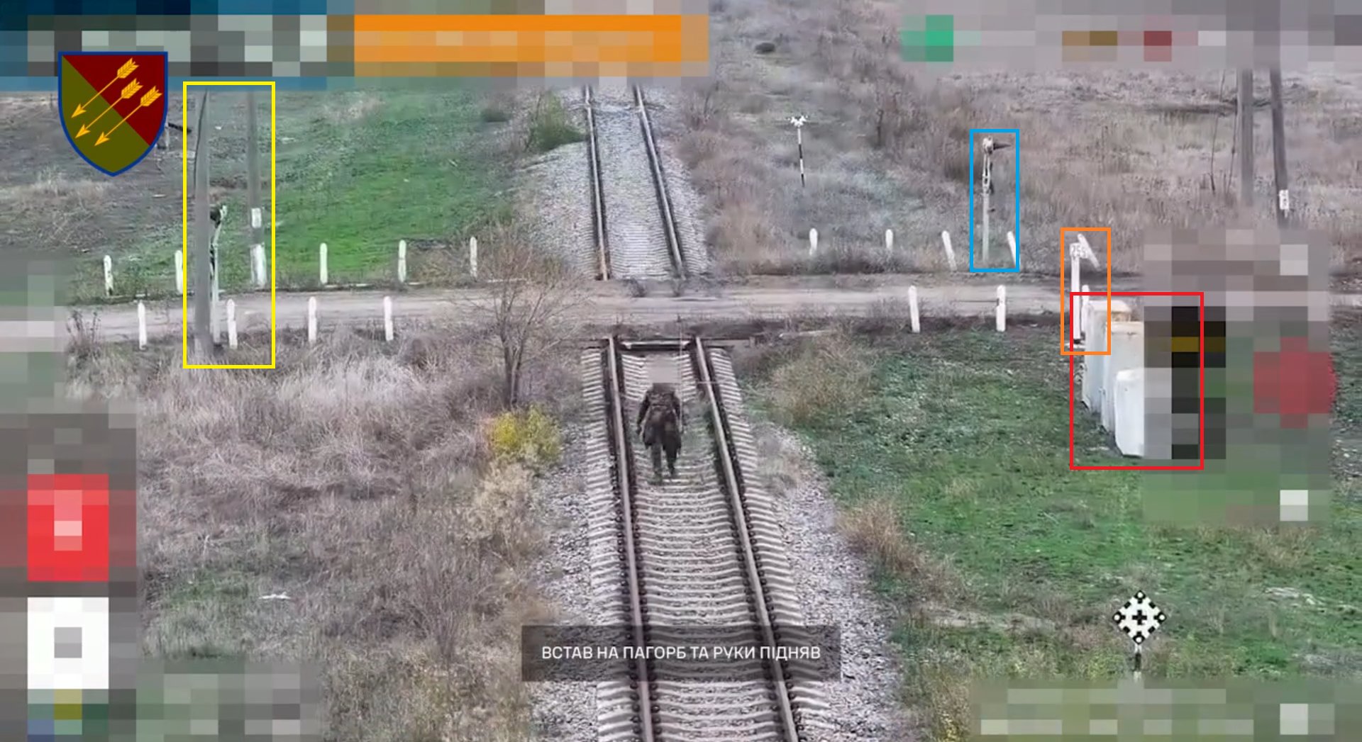 Soldat russe se rend à un drone ukrainien