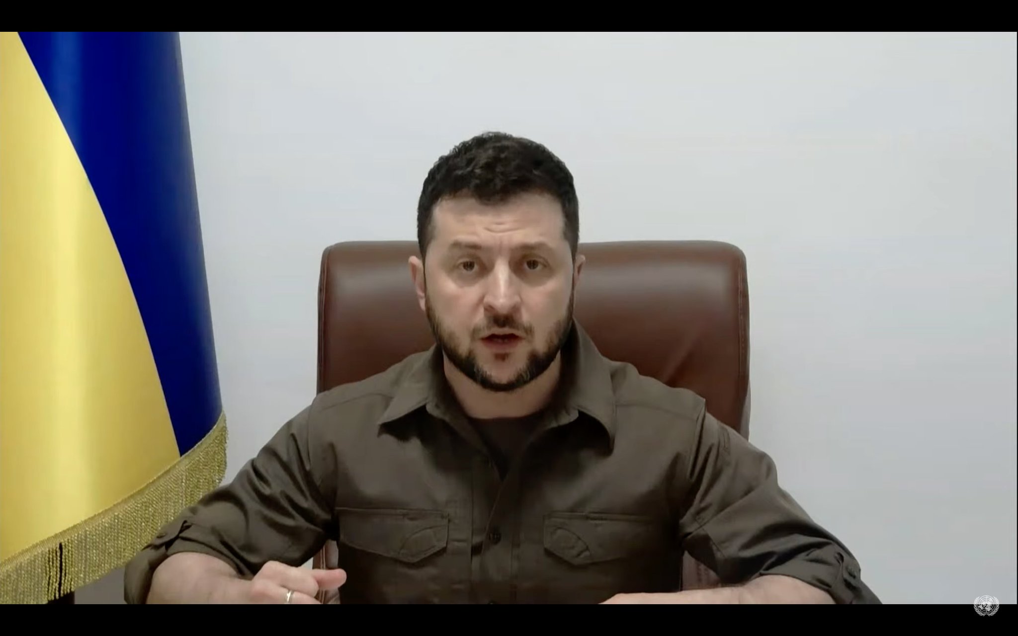 Zelensky condemns Russian atrocities at UN