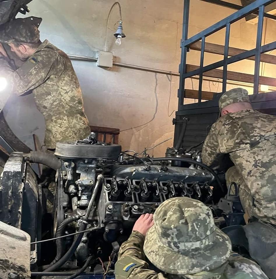 Repair unit of DShV performs complex processes