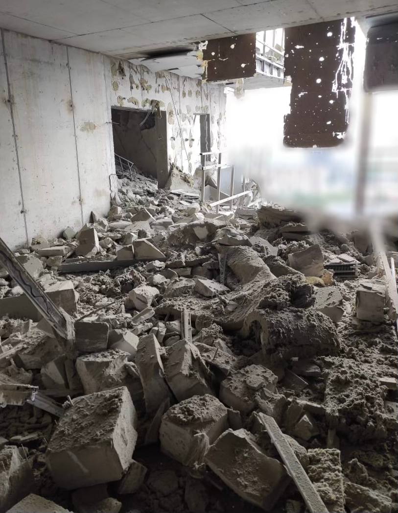 Children injured in Kharkiv apartment strike