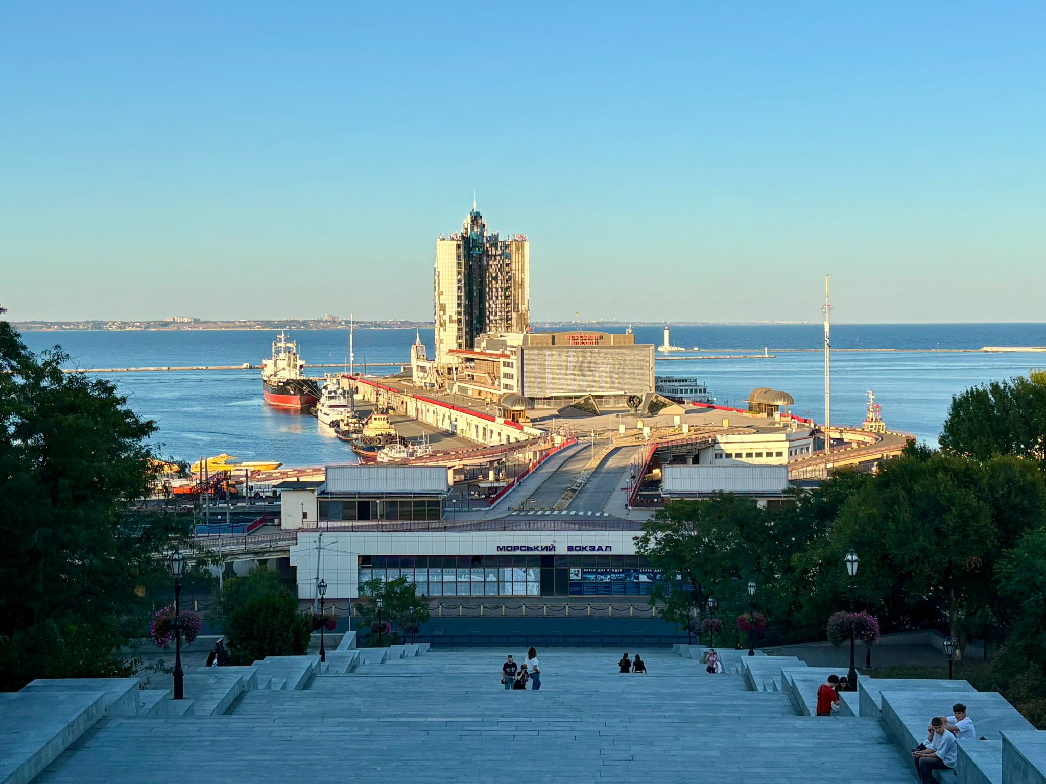 Scarred Odesa port keeps holding on in wartime view