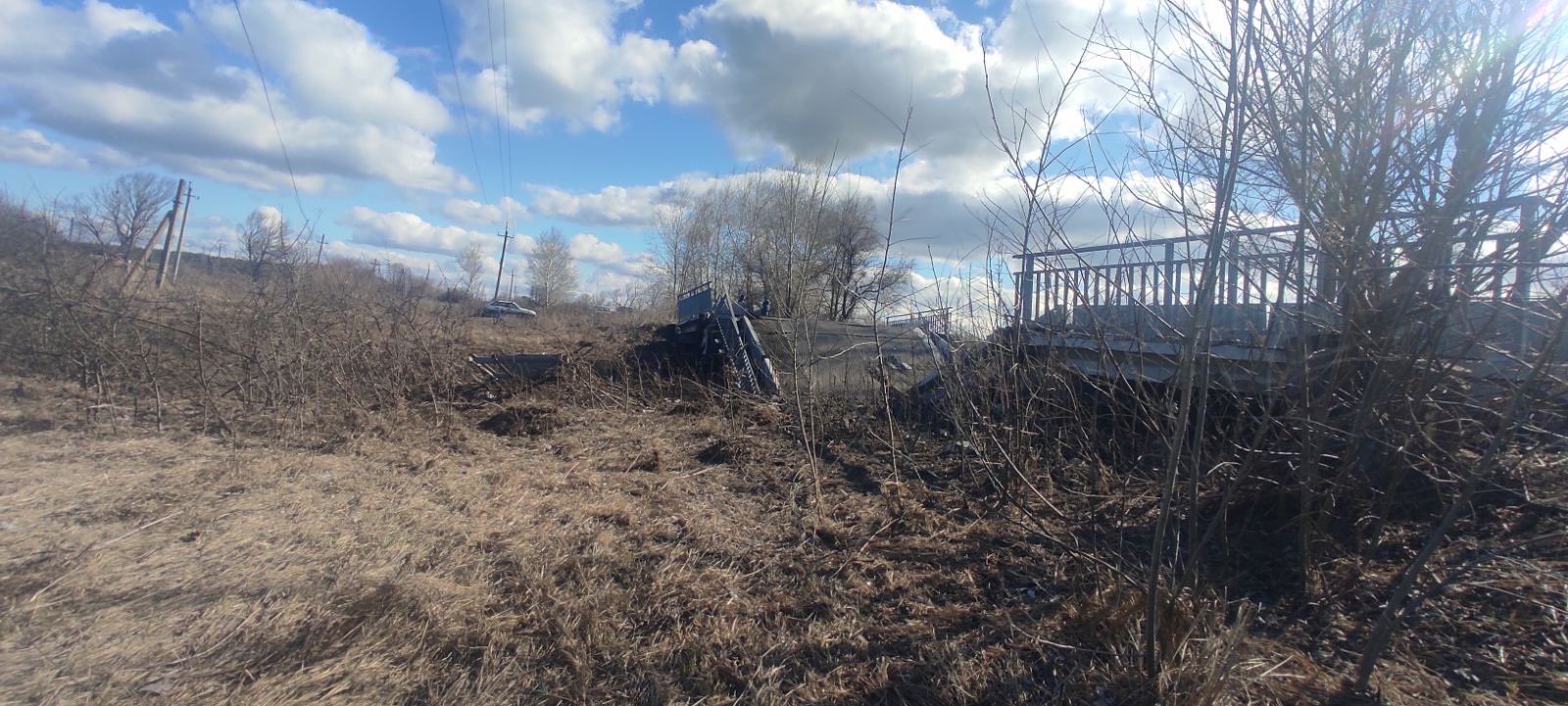 Destruction of Yarovaya Bridge over Nitrius River