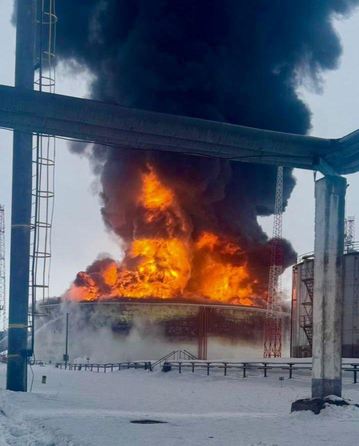 Photos: Massive fire at Druzhba pipeline after Russian attack in January
