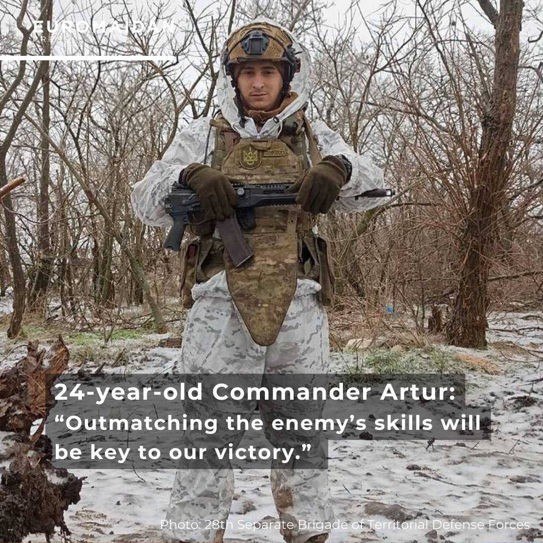 Jeune commandant de brigade ukrainienne à 24 ans