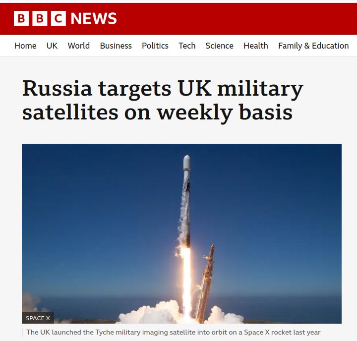 Russian jamming of UK military satellites weekly, says UK Space Command chief