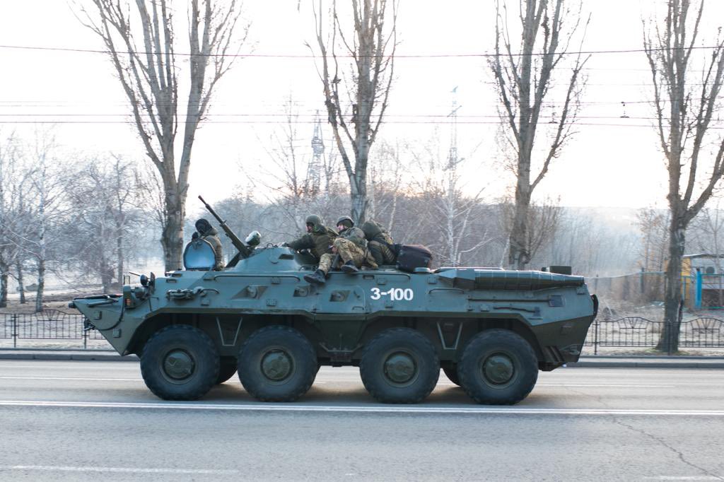 Kramatorsk under Russian strikes this morning