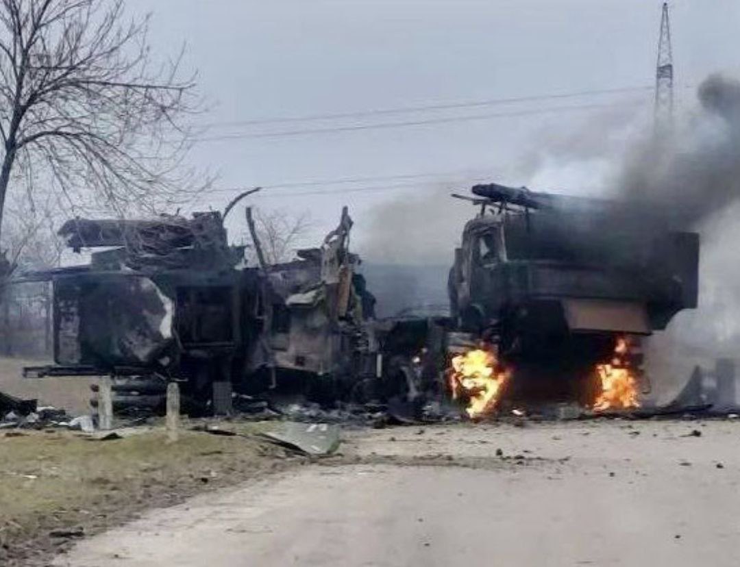 Russian Pantsir-S1 system destroyed near Strelkove