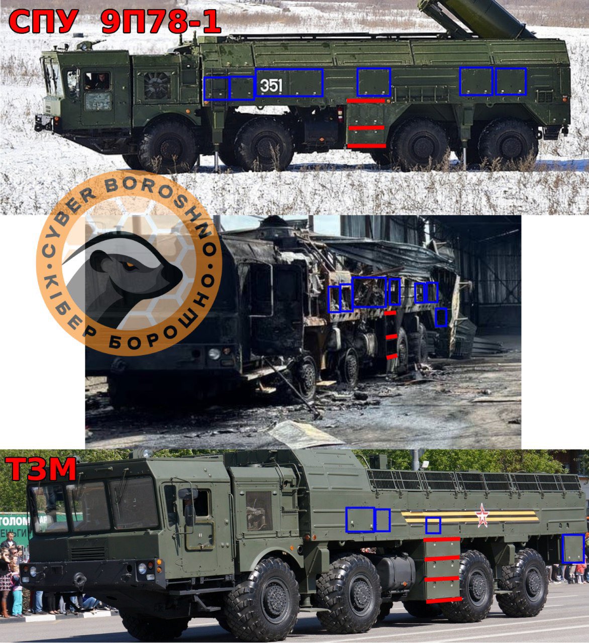 Russian Iskander-M complex destroyed